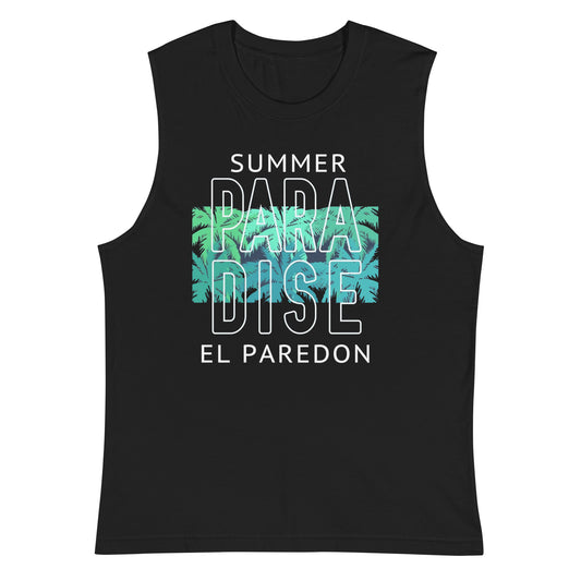 Consigue el mejor merch de El Paredón: camisetas, sudaderas y más con estilo único. Compra ahora: Playera sin Mangas Summer Paradise