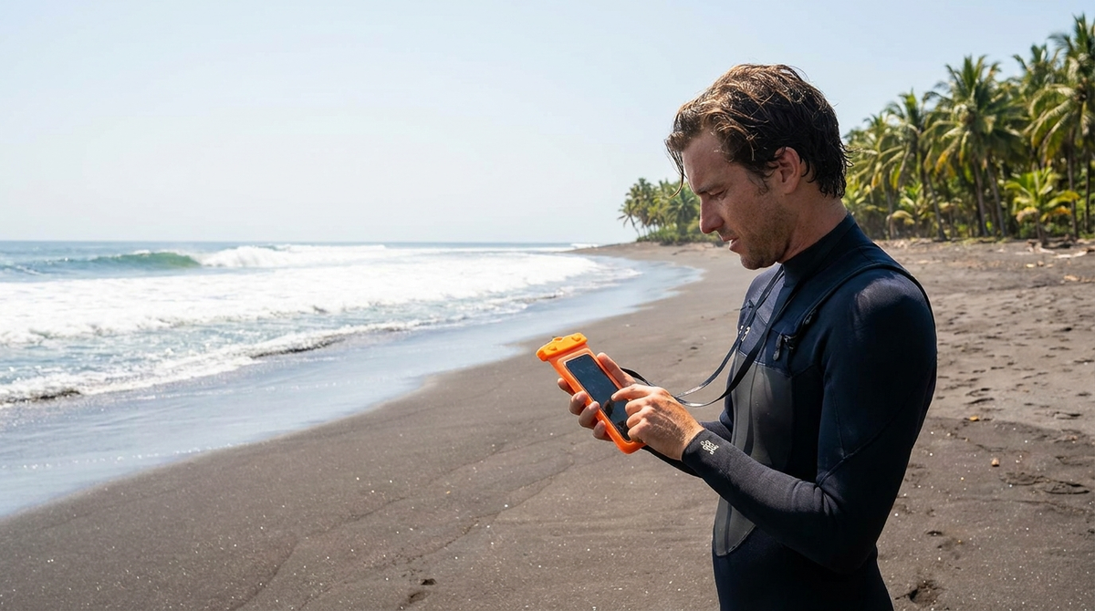 Best waterproof phone case for surfing — El Paredón Guatemala