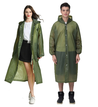 EVA Portable Rain Jackets with Hood