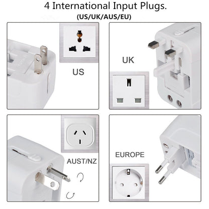 Universal Travel Adapter with USB C