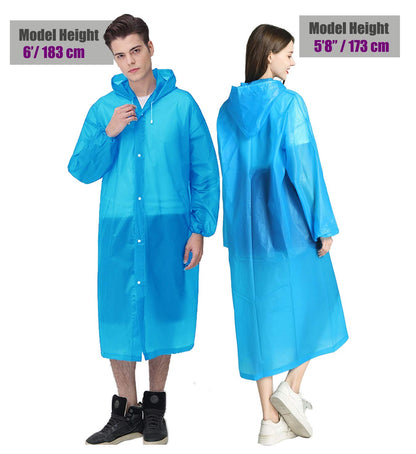 EVA Portable Rain Jackets with Hood