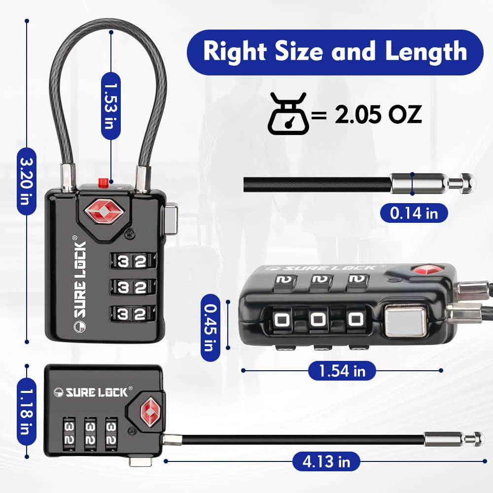 SureLock Luggage Lock - TSA Approved