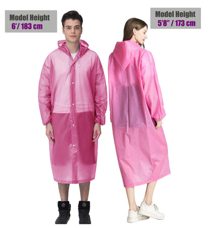 EVA Portable Rain Jackets with Hood