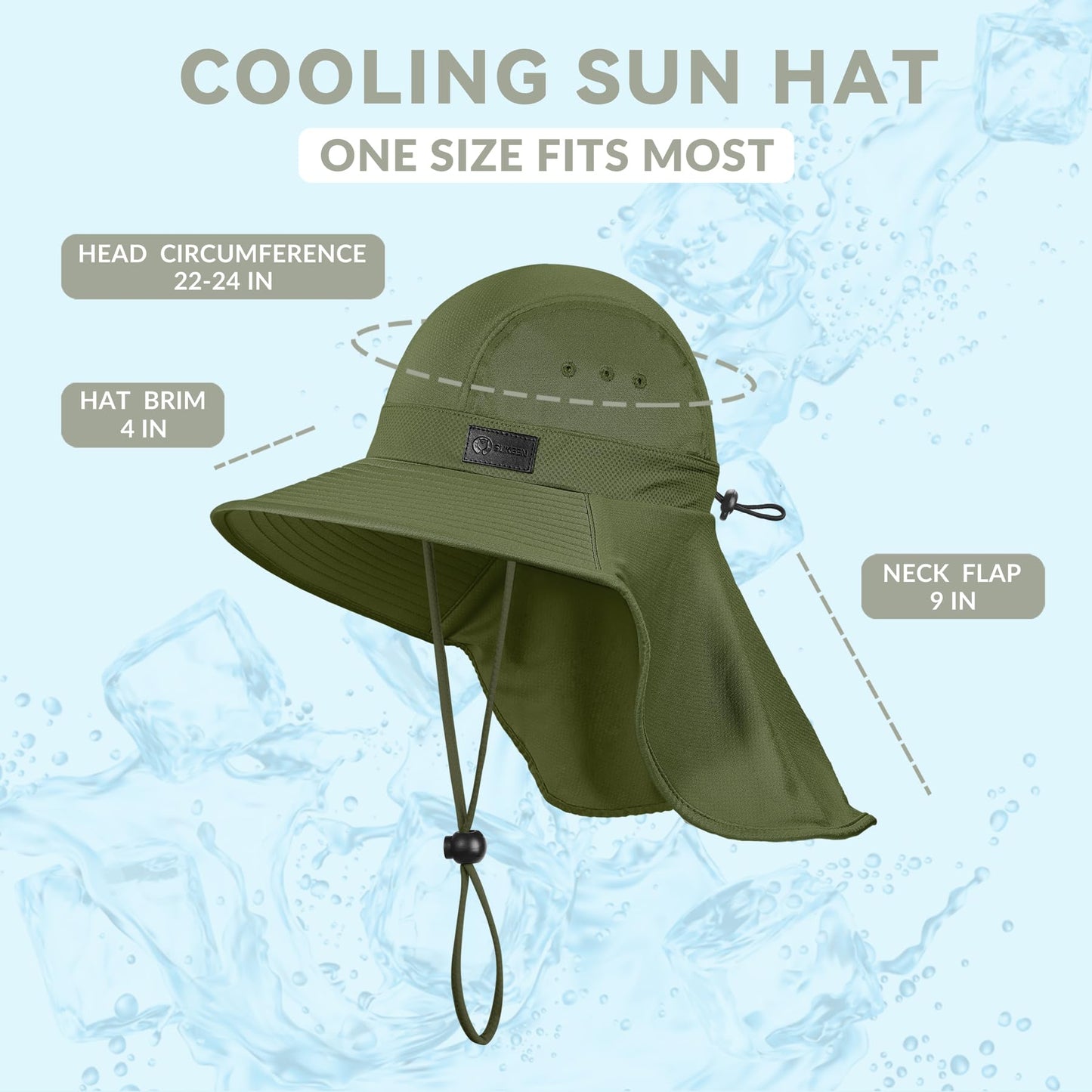 Sukeen Cooling Hat with UPF50+ Sun Protection