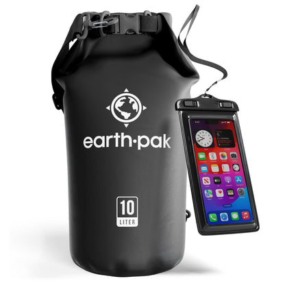 Earth Pak 55L Waterproof Dry Bag with Phone Pouch