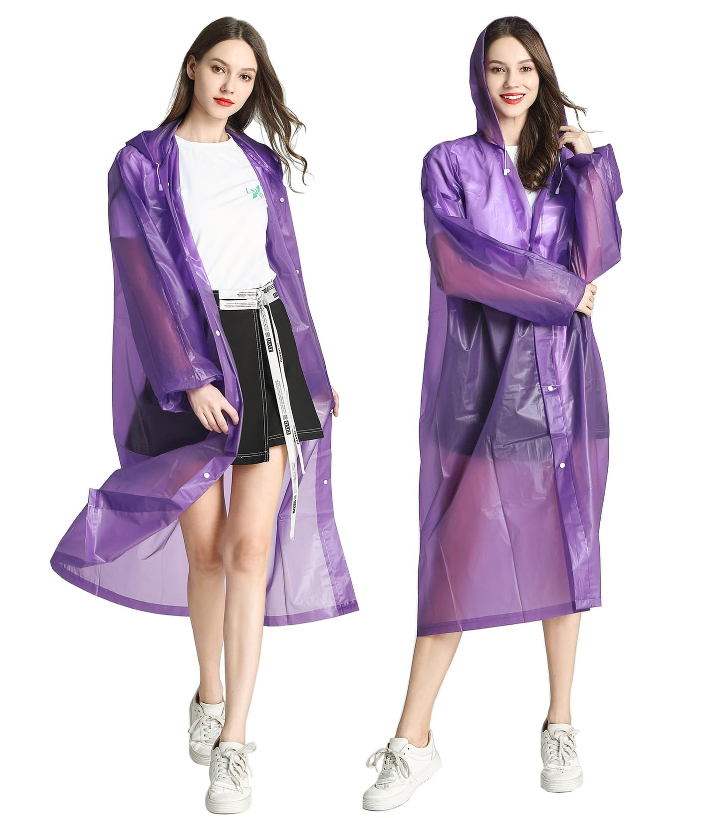 EVA Portable Rain Jackets with Hood