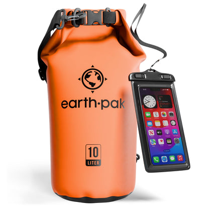 Earth Pak 55L Waterproof Dry Bag with Phone Pouch