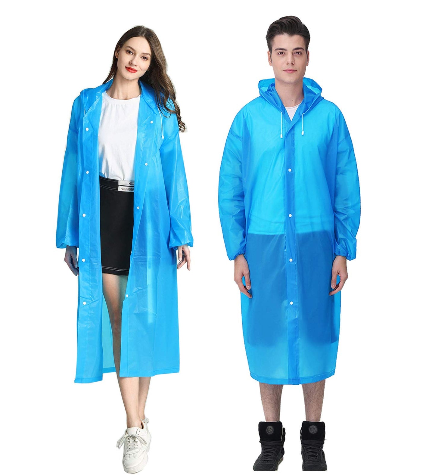 EVA Portable Rain Jackets with Hood