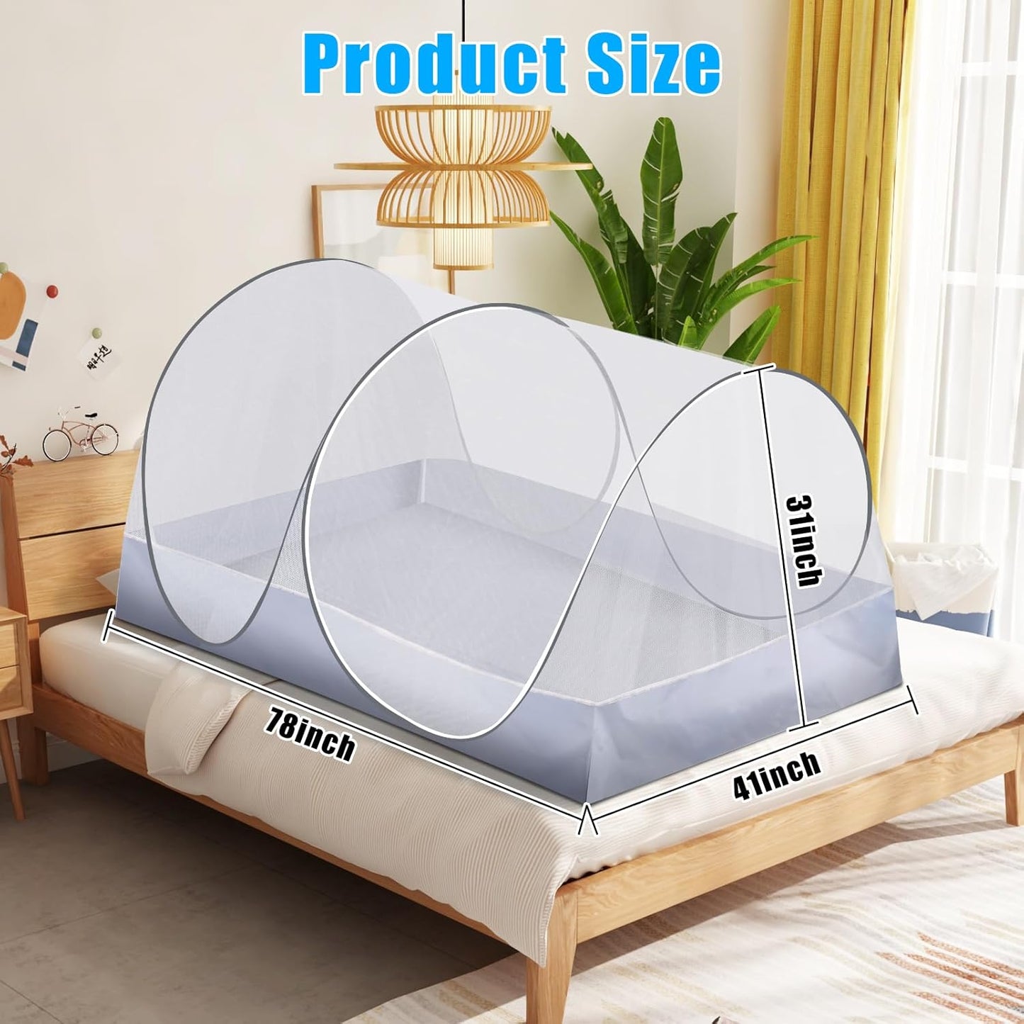 Extra Large Portable Pop Up Mosquito Net