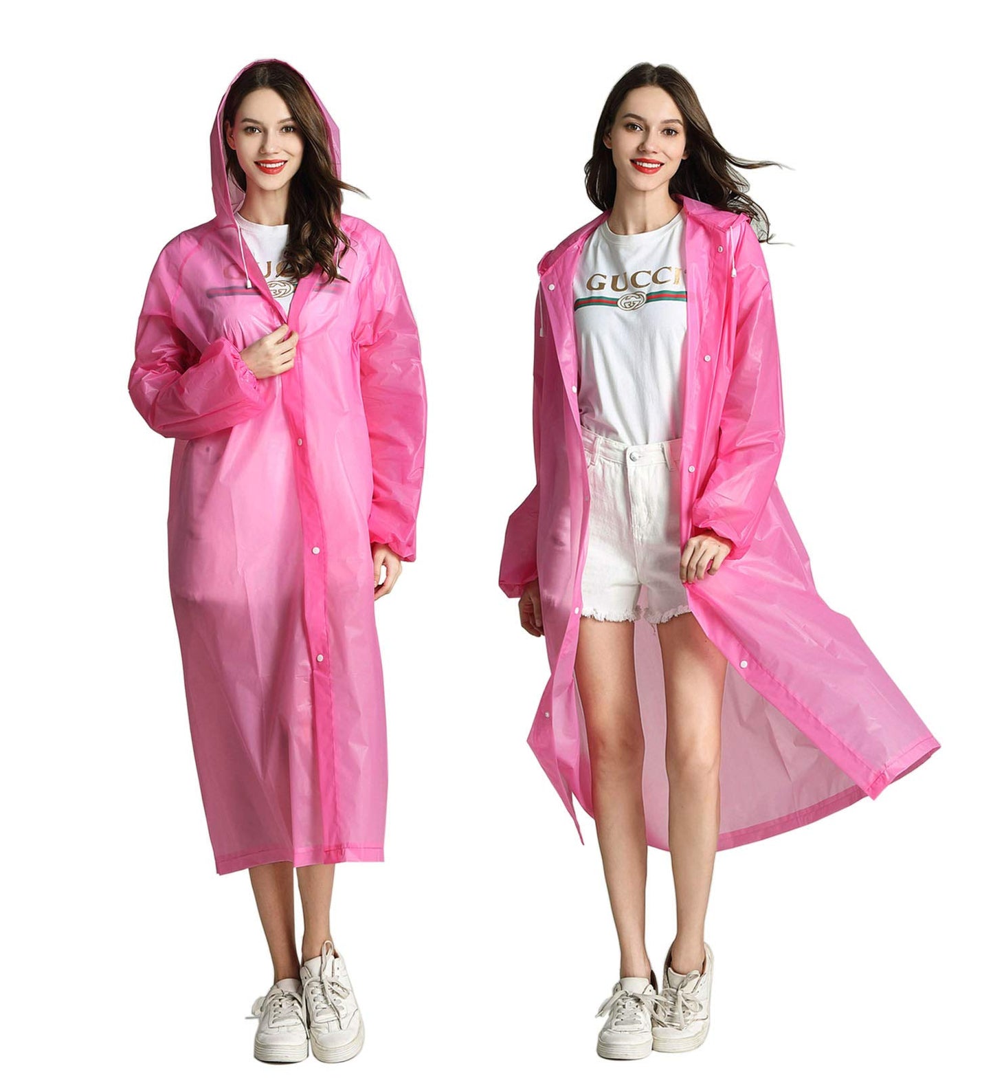 EVA Portable Rain Jackets with Hood