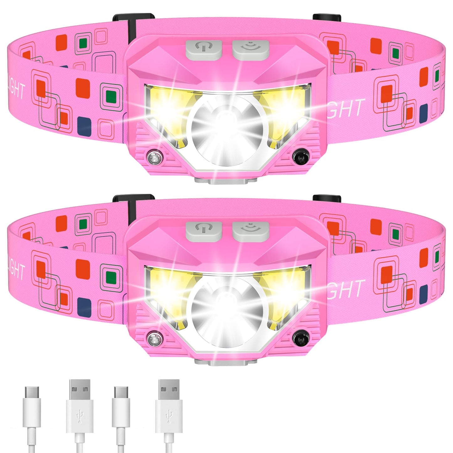 1200 Lumens Headlamp 2-Pack