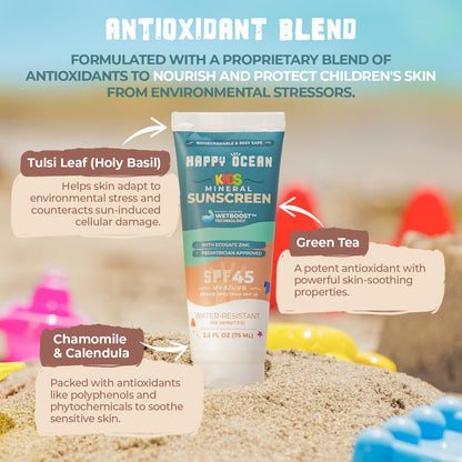 Sunscreen SPF 45 Biodegradable | Happy Ocean