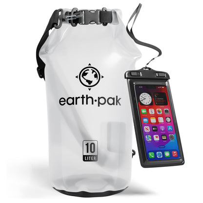 Earth Pak 55L Waterproof Dry Bag with Phone Pouch