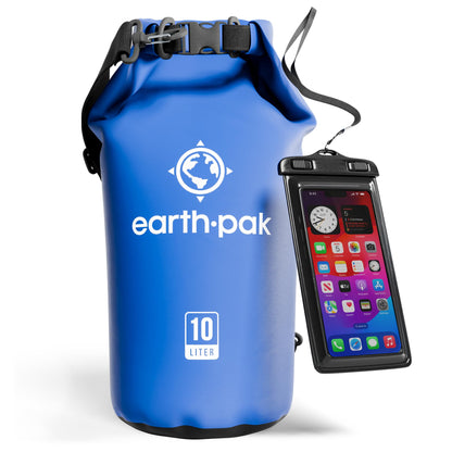 Earth Pak 55L Waterproof Dry Bag with Phone Pouch