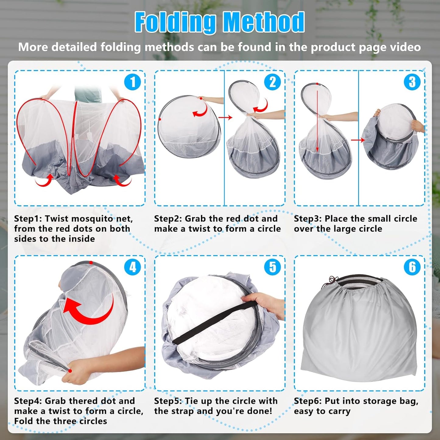 Extra Large Portable Pop Up Mosquito Net