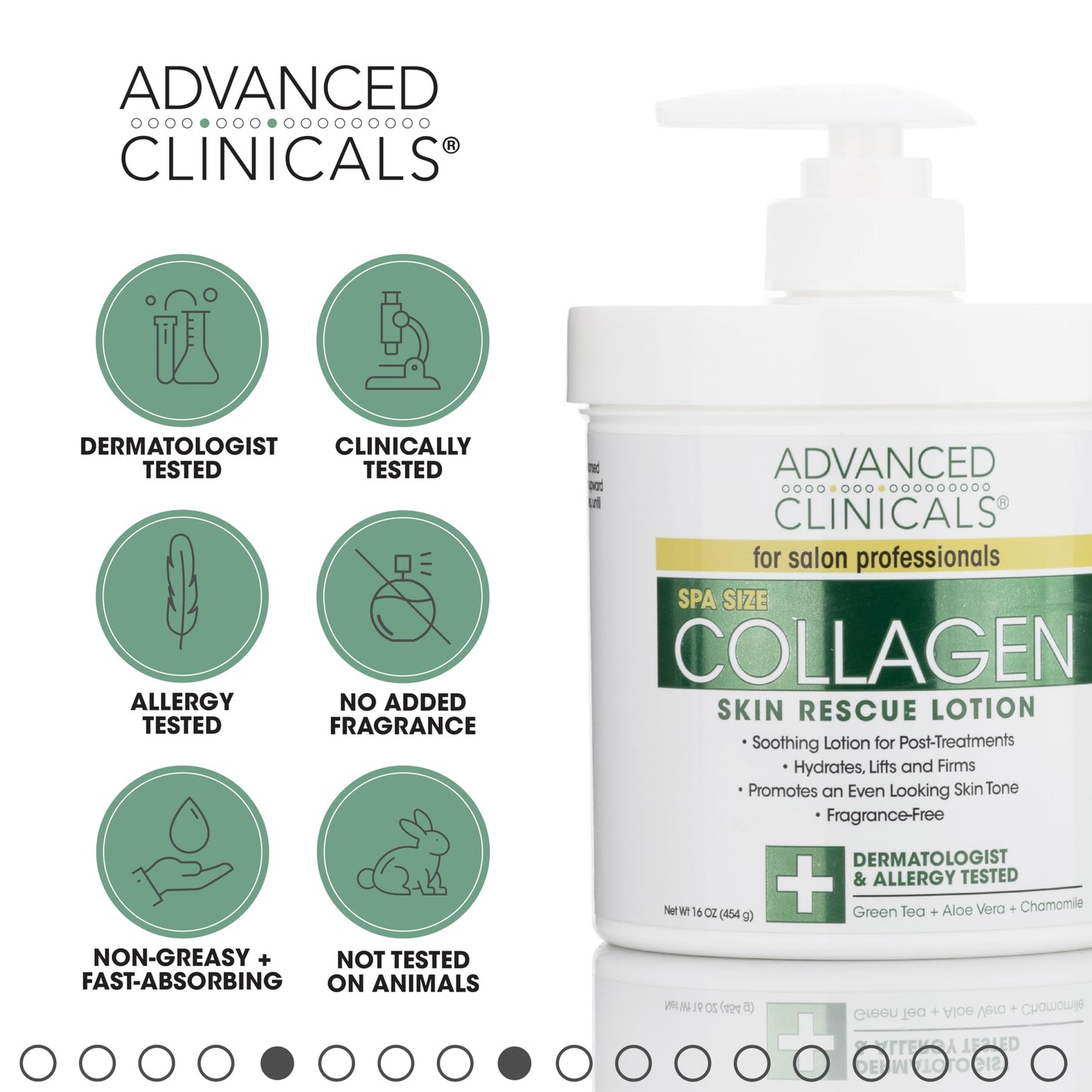 Advanced Clinicals Aloe Vera Lotion | Moisturizer with Hyaluronic Acid