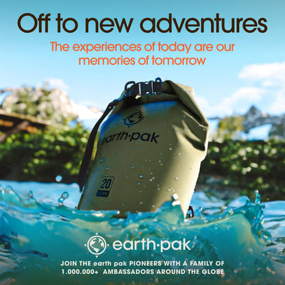 Earth Pak 55L Waterproof Dry Bag with Phone Pouch