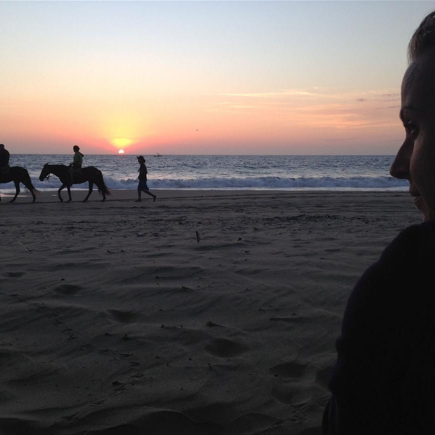 Horseback riding on the beach