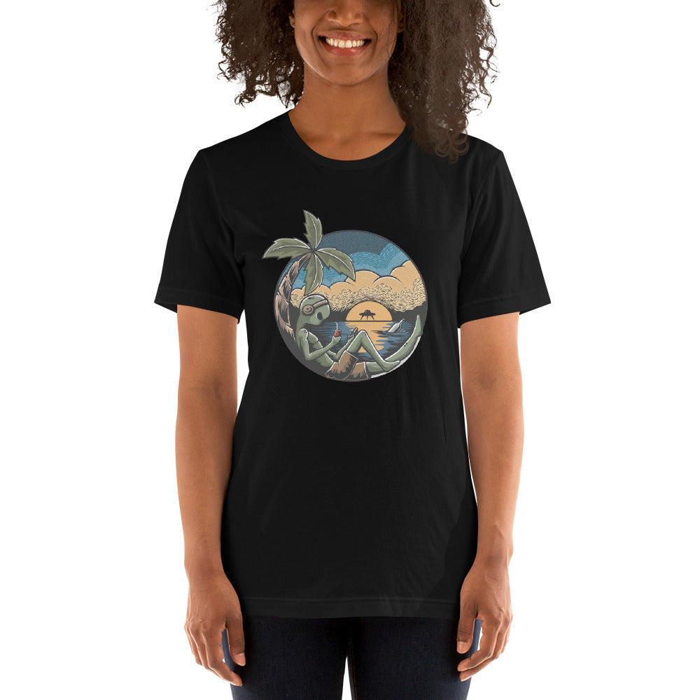 Consigue el mejor merch de El Paredón: camisetas, sudaderas y más con estilo único. Compra ahora: Playera de Alien Vacations